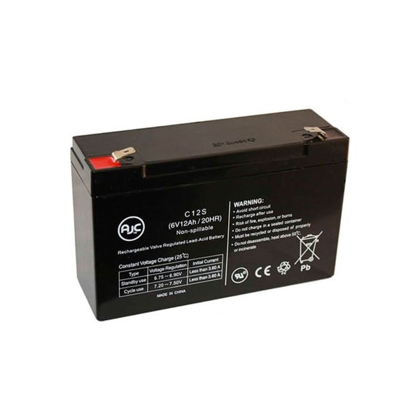 Battery Clerk AJC CSB CS8 6V 12Ah Sealed Lead Acid Battery CSB-CS8 - main